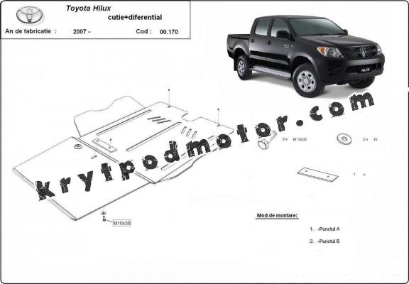 Kryt pod diferenciál Toyota Hilux