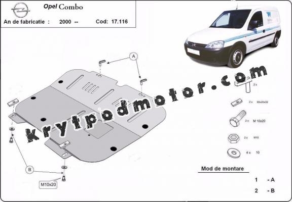 Kryt pod motor Opel Combo C 