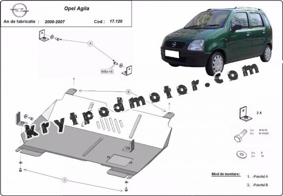 Kryt pod motor Opel Agila (H00)