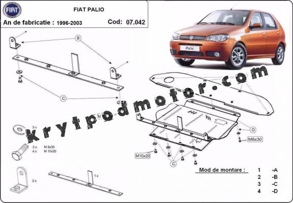 Kryt pod motor Fiat Palio