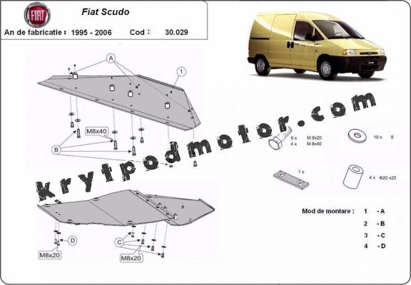 Kryt pod motor Fiat Scudo