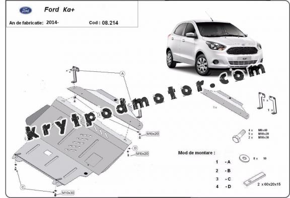 Kryt pod motor Ford KA+