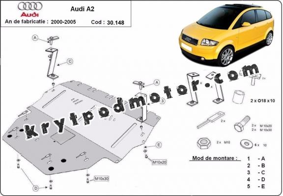 Kryt pod motor Audi A2