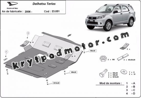 Kryt pod motor Daihatsu Terios