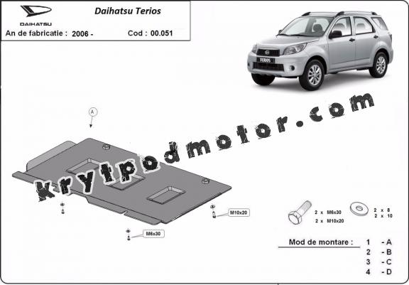 Kryt pod převodovka Daihatsu Terios