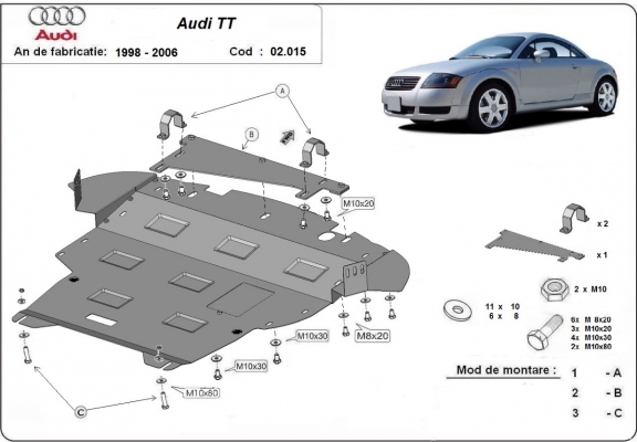 Kryt pod motor Audi TT