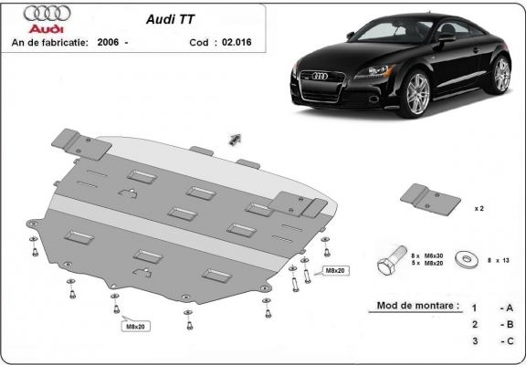 Kryt pod motor Audi TT