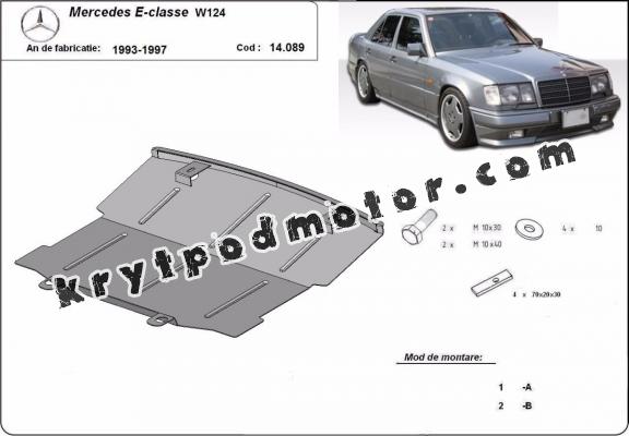 Kryt pod motor Volvo  Mercedes E-Classe W124