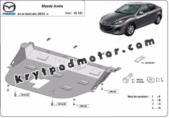 Kryt pod motor Mazda Axela