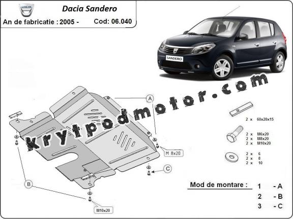 Kryt pod motor Dacia Sandero