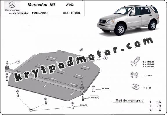 Kryt pod převodovka Mercedes ML W163