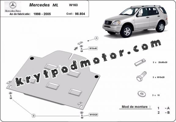 Kryt pod diferenciál Mercedes ML W163