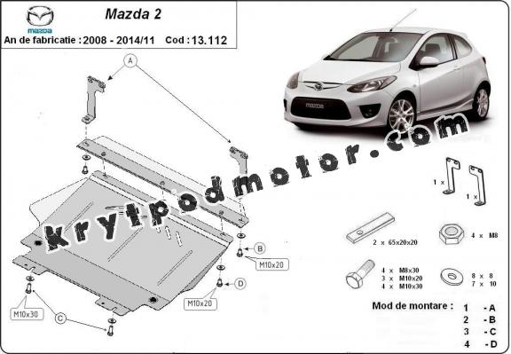 Kryt pod motor Mazda 2