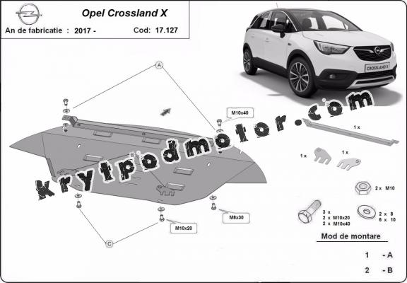 Kryt pod motor Opel Crossland X
