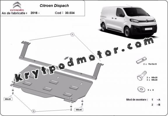 Kryt pod motor Citroen Dispatch Panel Dodávky 