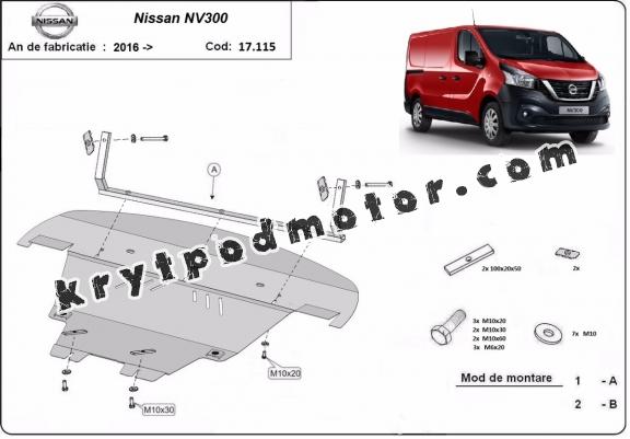 Kryt pod motor Nissan NV300