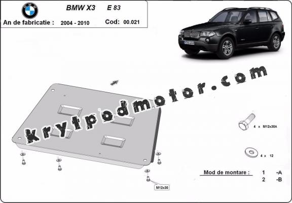 Kryt pod motor BMW X3