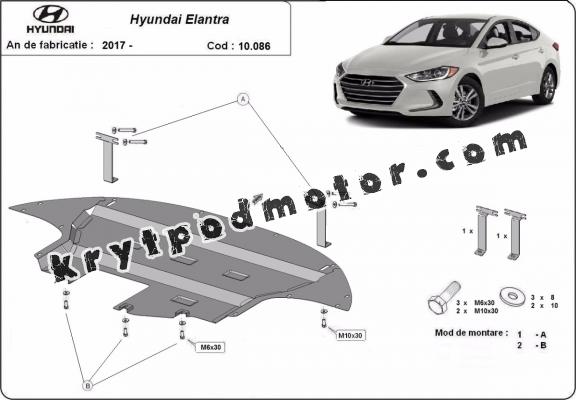 Kryt pod motor  Hyundai Elantra