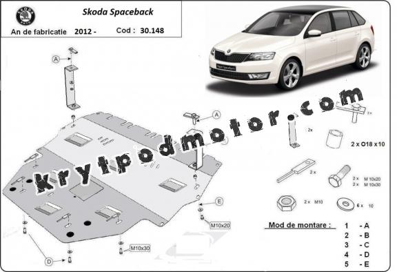 Kryt pod motor Skoda Spaceback