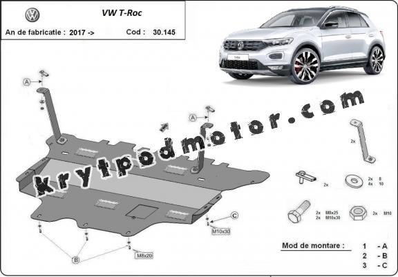 Kryt pod motor Volkswagen T-Roc -  ruční převodovka