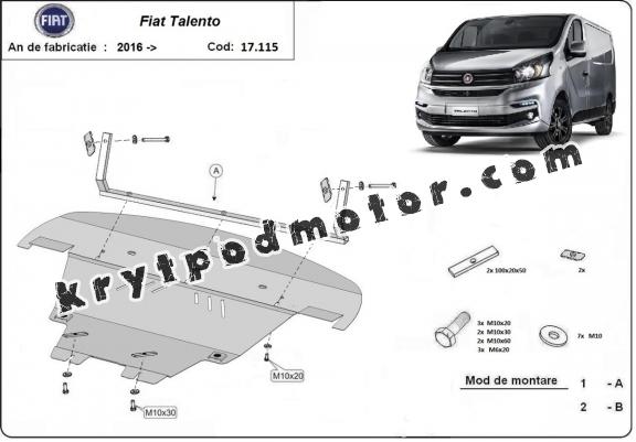 Kryt pod motor Fiat Talento