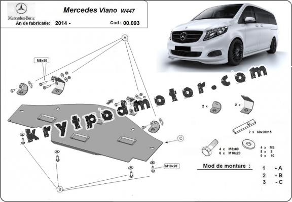 Kryt pod systém Stop&Go Mercedes Viano W447, 4x2, 1.6 D