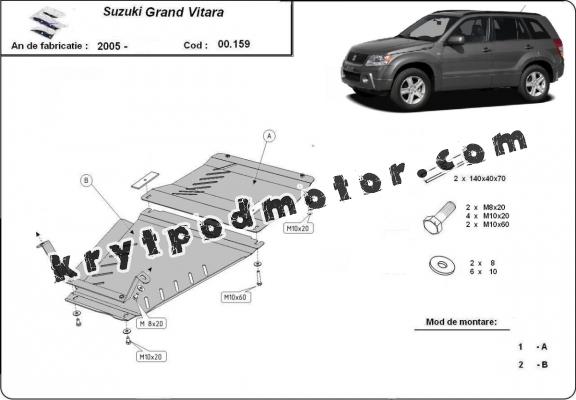 Kryt pod převodovka a případ převodu Suzuki Grand Vitara 2