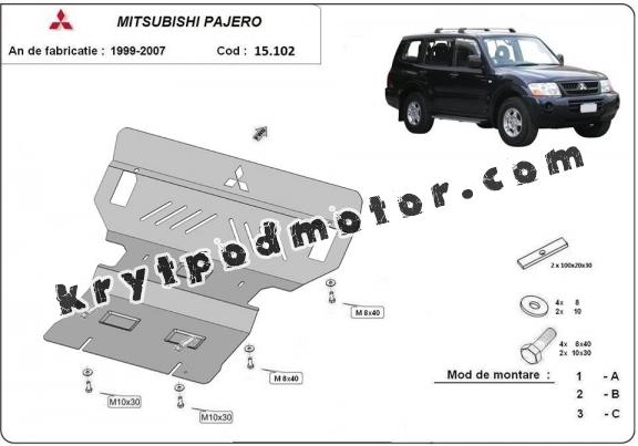 Kryt pod motor Mitsubishi Pajero 3 (V60, V70)