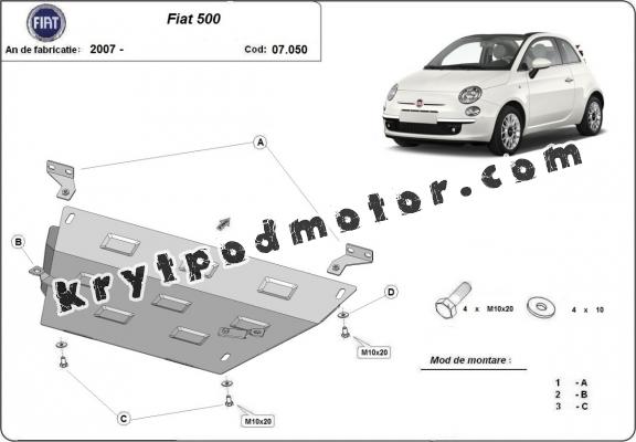 Kryt pod motor Fiat 500