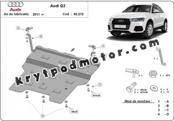 Kryt pod motor Audi Q3