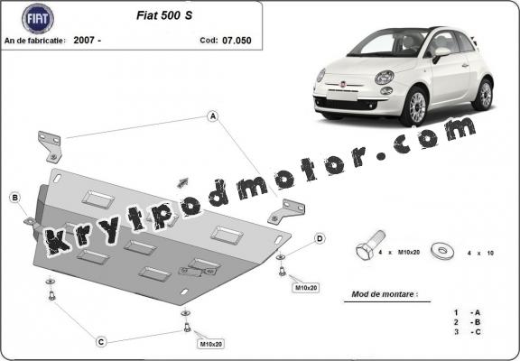 Kryt pod motor Fiat 500 S