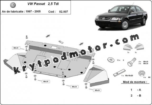 Kryt pod motor VW Passat B5, B5.5