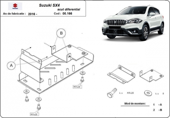 Kryt pod diferenciál Suzuki SX4