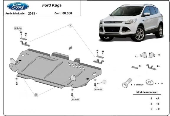 Kryt pod motor Ford Kuga