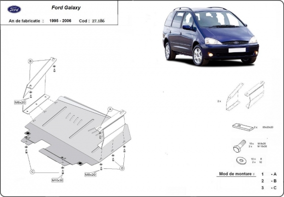 Kryt pod motor Ford Galaxy 1