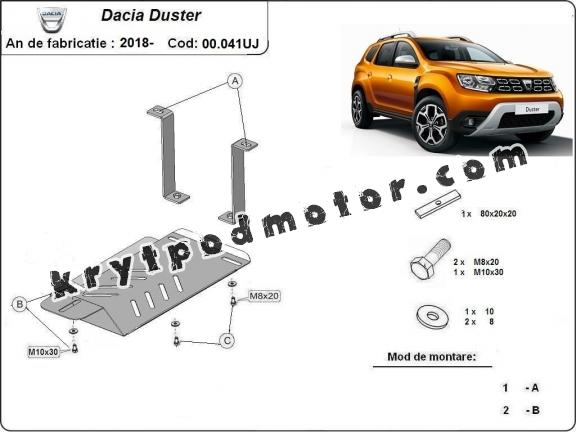 Kryt pod diferenciál Dacia Duster 4x4