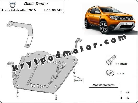 Kryt pod nádrž Dacia Duster