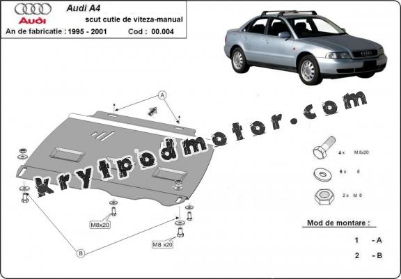 Kryt pod manuální převodovka  Audi A4  B5