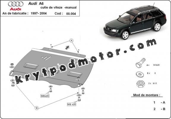 Kryt pod manuální převodovka  Audi A6