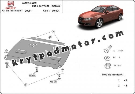 Kryt pod manuální převodovka  Seat Exeo