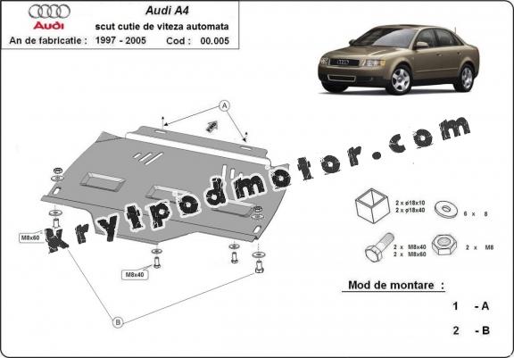 Kryt pod automatická převodovka Audi A4  B6