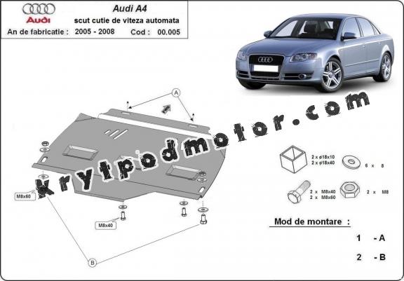 Kryt pod automatická převodovka Audi A4  B7