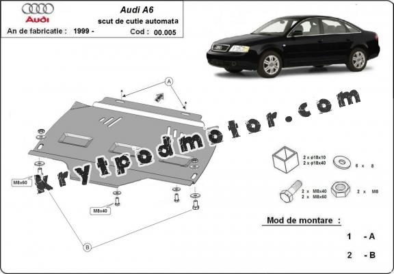 Kryt pod automatická převodovka Audi A6