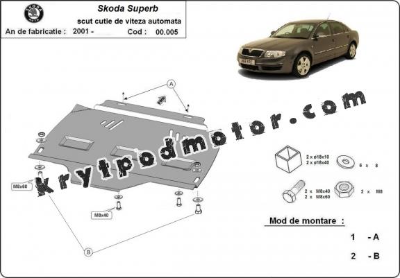 Kryt pod automatická převodovka Skoda Superb