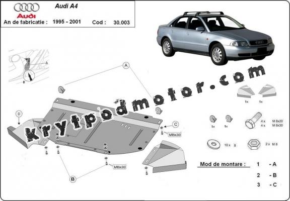 Kryt pod motor Audi A4  B5