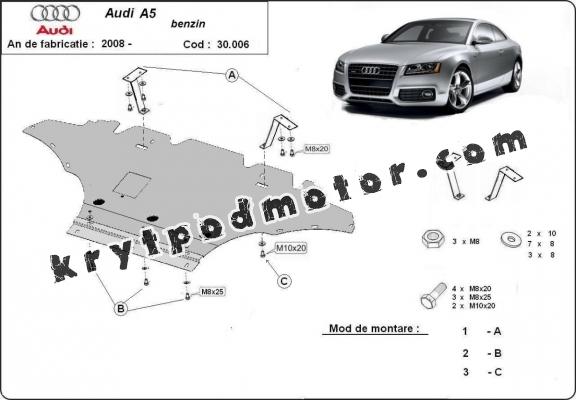 Kryt pod motor Audi A5, benzín