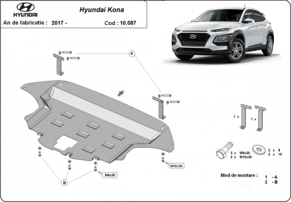Kryt pod motor Hyundai Kona