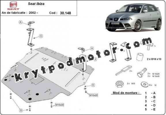 Kryt pod motor Seat Ibiza Diesel