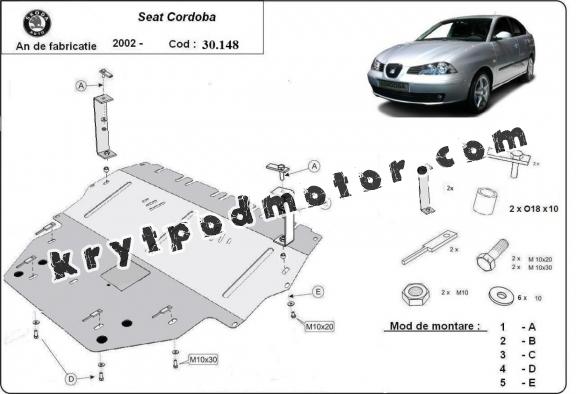 Kryt pod motor Seat Cordoba Diesel