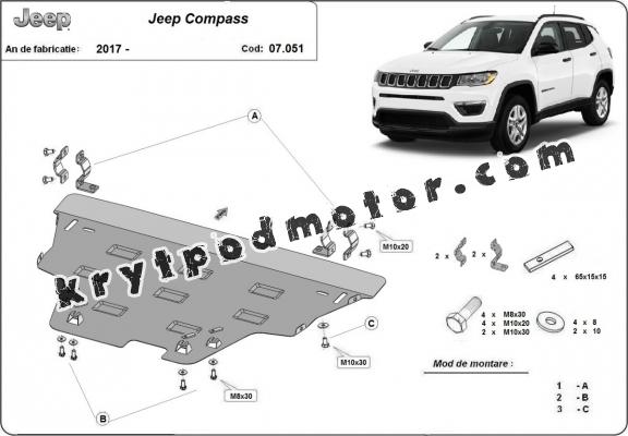 Kryt pod motor Jeep Compass